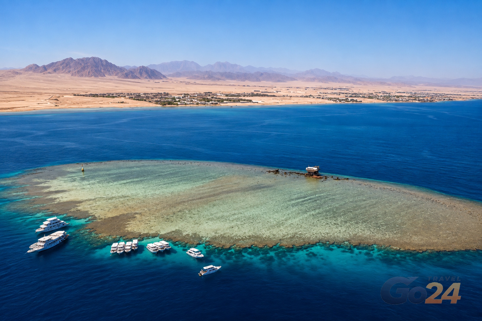 Остров Тиран на яхте — морская экскурсия из Шарм-эль-Шейха