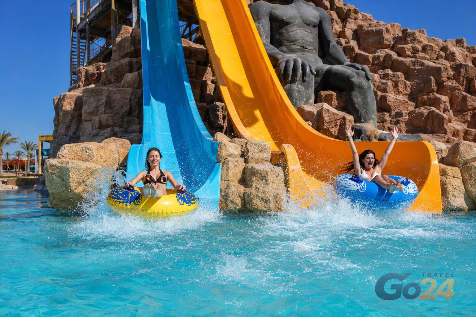 Аквапарк Albatros Aqua Resort в Шарм-эль-Шейхе - водные горки и бассейны